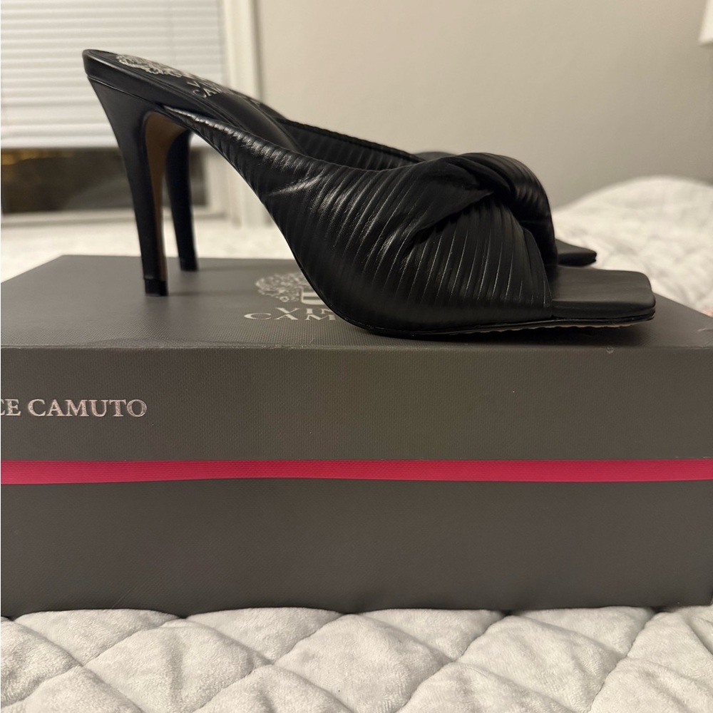 Vince Camuto Black Women's Heeled Sandals - Size 8